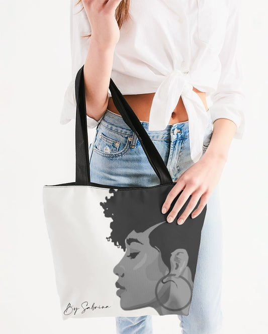By Sabrina Trend Tote Canvas Zip Tote