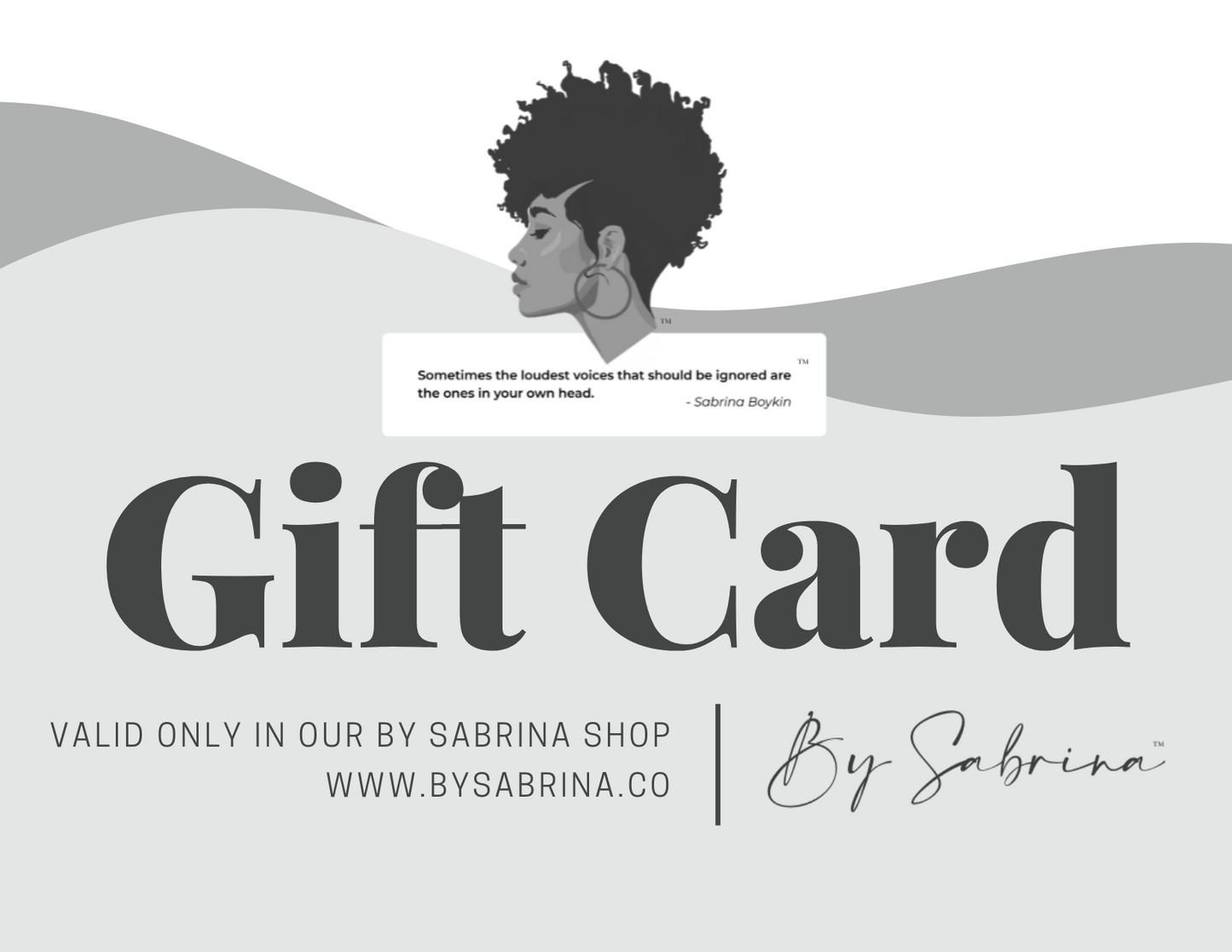 By Sabrina Shop Gift Card